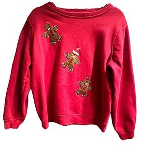 Rebecca Malone Christmas Gingerbread Holiday Sweatshirt Size Medium